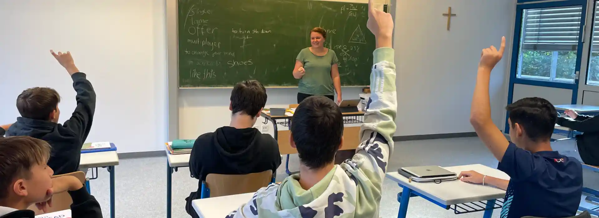 Eine aktive Schulklasse